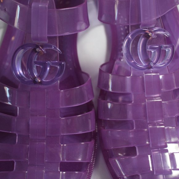 Gucci Translucent Purple Sandals - Picture 8 of 10